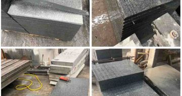 汉中 芝麻黑地铺石材