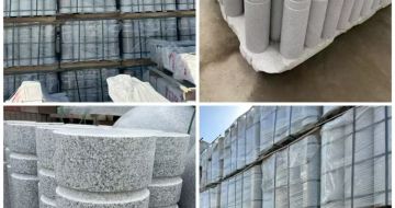 汉中 芝麻白花岗岩挡车柱、隔离柱多少钱