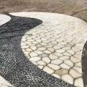 汉中 黄金麻冰裂缝室外铺装效果完美展示