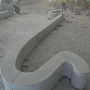 汉中 花岗岩整石坐凳拼装