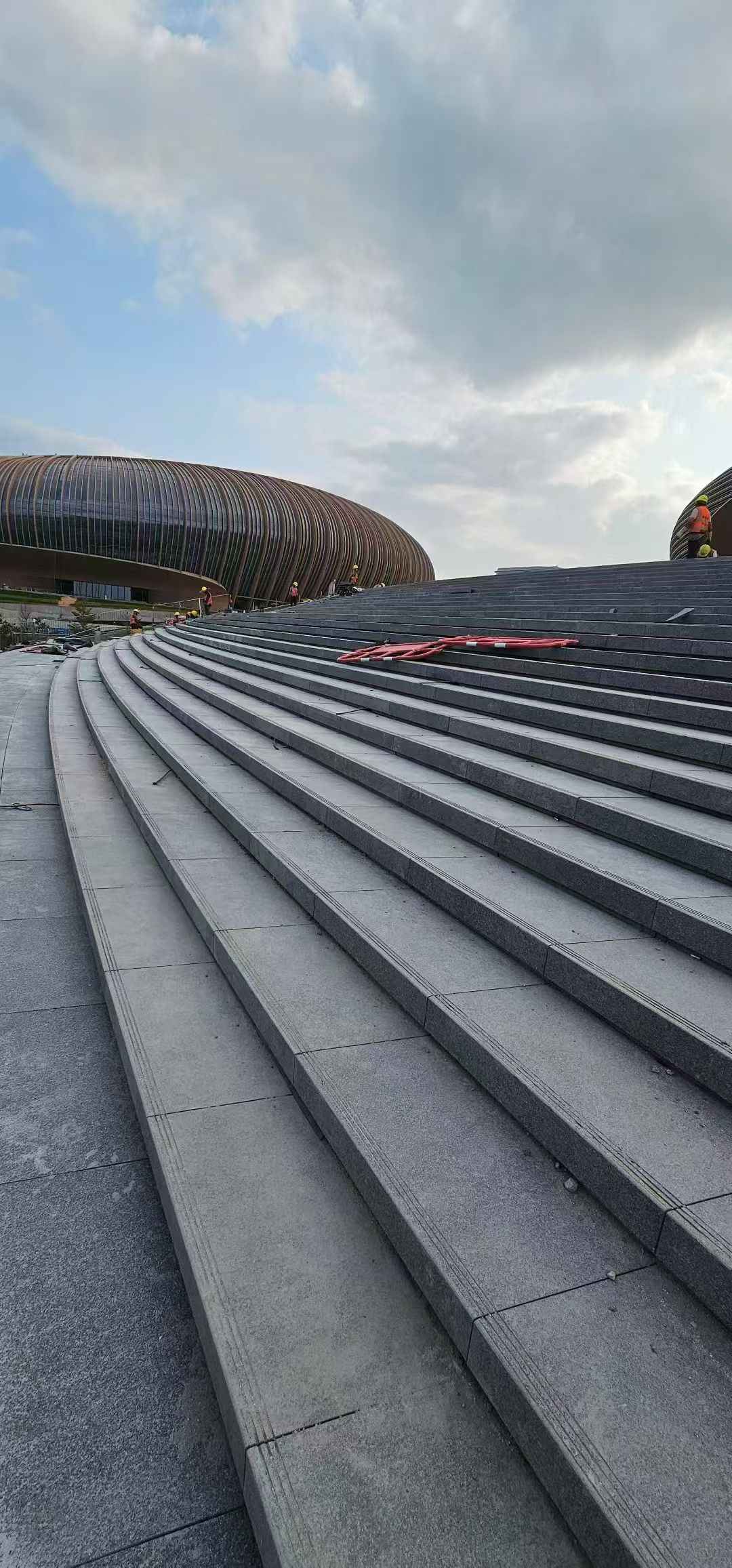 汉中 弧形整石台阶铺装效果图