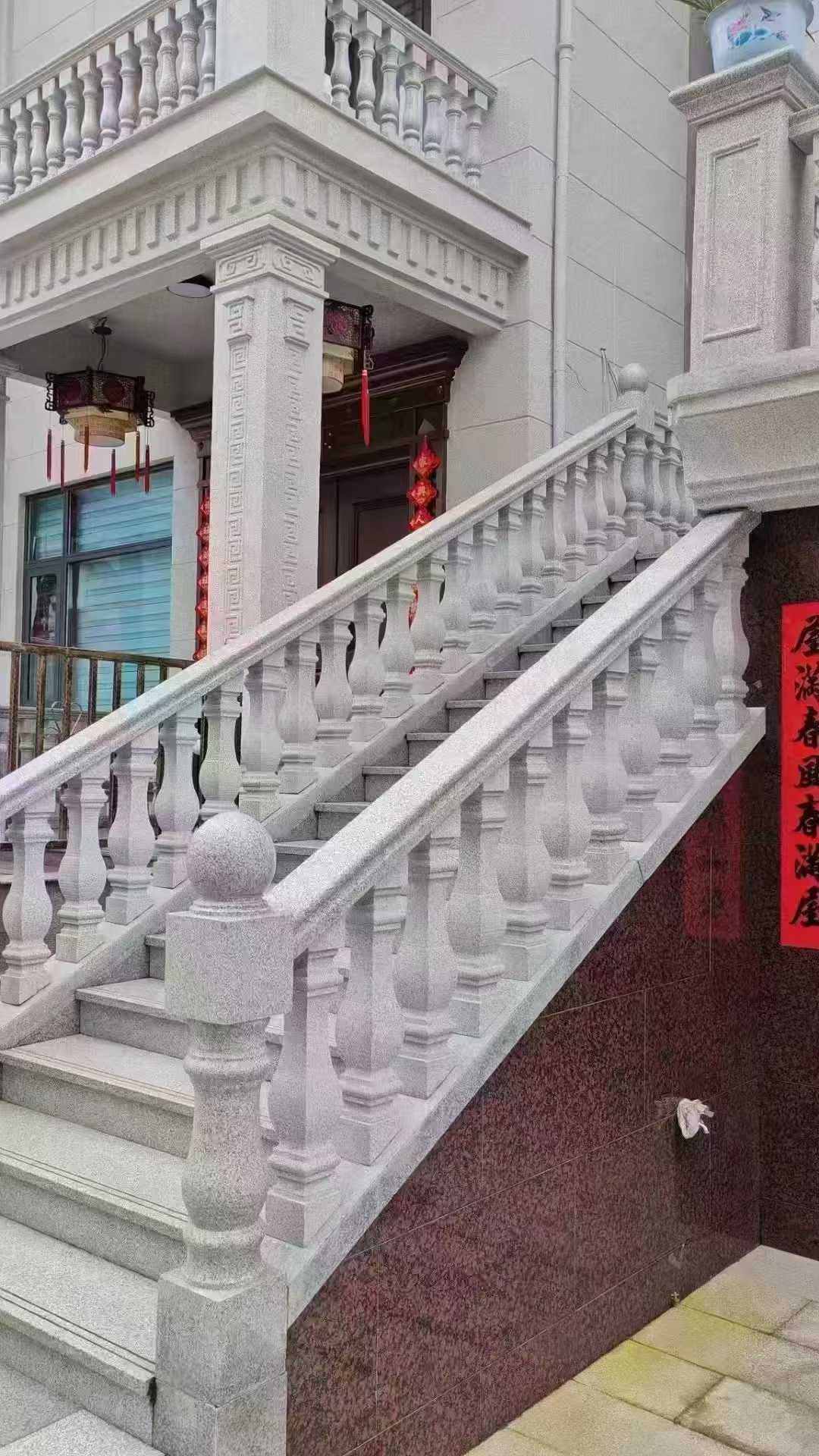 汉中 天然石材 阳台庭院护栏、栏杆