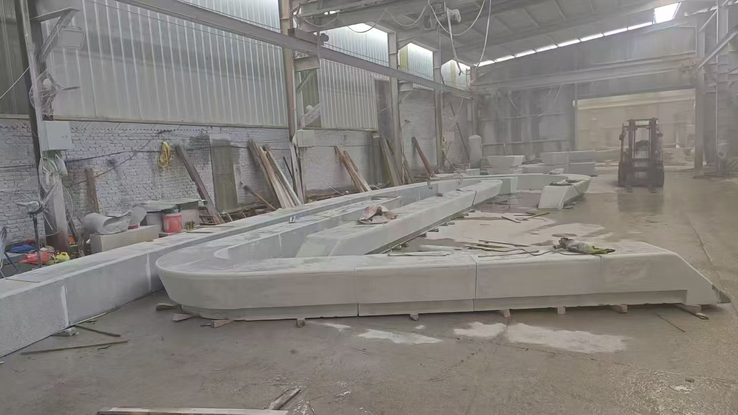 汉中 花岗岩整石坐凳拼装