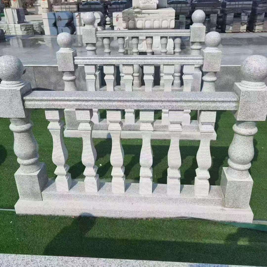 汉中 别墅石材栏杆特写